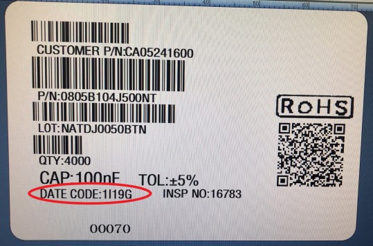 如何看貼片電阻電容各個品牌的生產(chǎn)日期